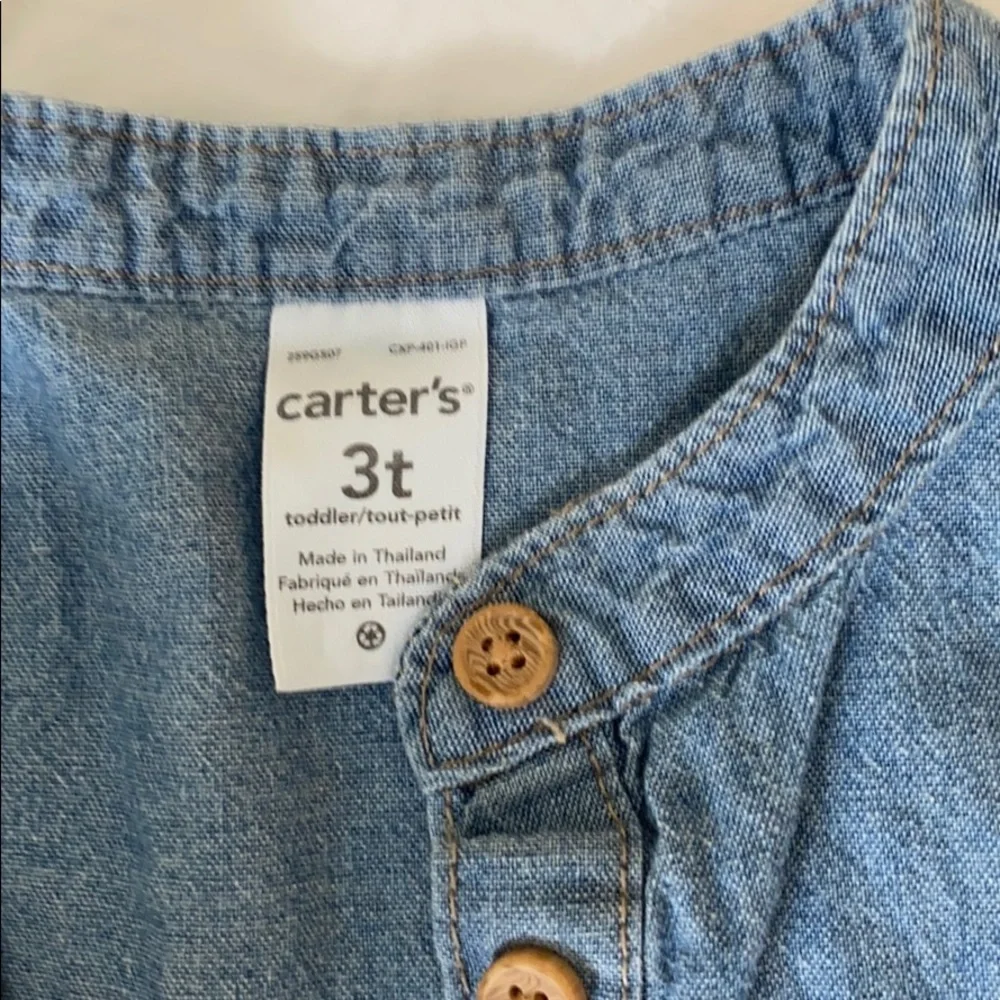Bundle Carter’s floral leggings w/ longsleeve Jean like top and  Old Navy dress
